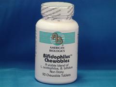 Bifidophilus chewable tablets are a favorite for children as with a pleasant natural raspberry flavor while delivering high counts of live organisms..